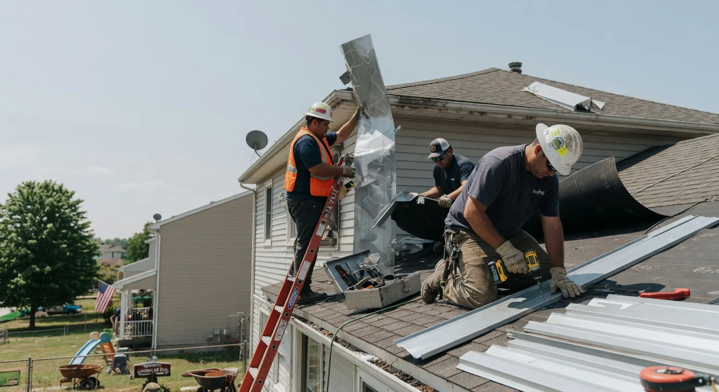 Storm Damage Metal Roof Repair in Marquette, IA